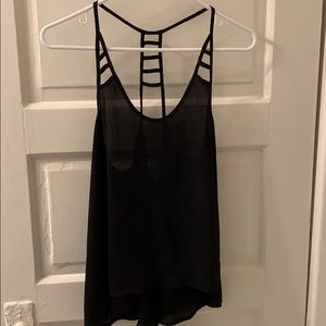 Black tank top